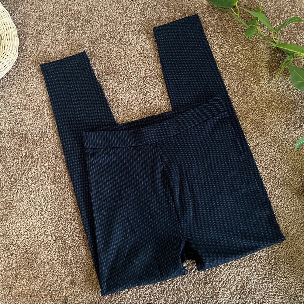 Ann Taylor Factory Navy Blue Stretchy Leggings